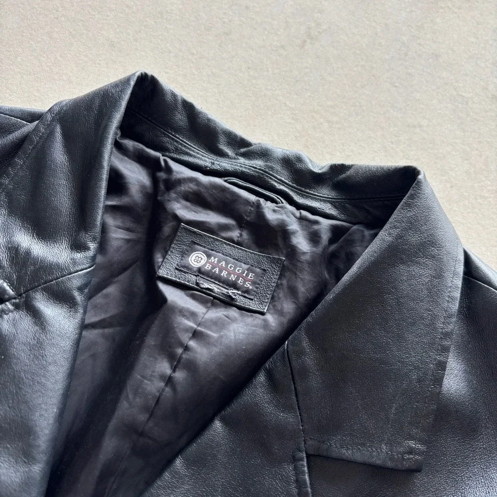 Vintage Maggie Barnes Leather‎ Jacket